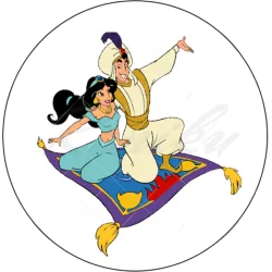 ALADIN A JASMÍNA na koberci