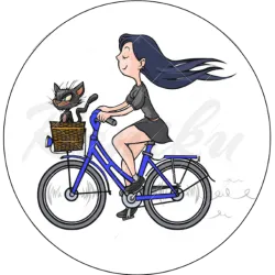 CYKLISTKA s kočkou