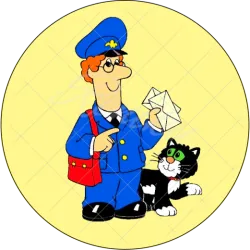 POŠŤÁK PAT kreslený