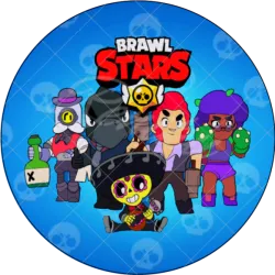 BRAWL STARS modrý
