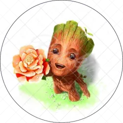 GROOT a růže